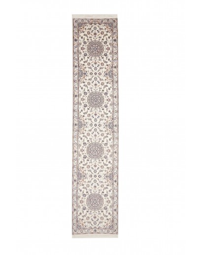 Tappeto Nain 6La Persia bianco grigio 85x402