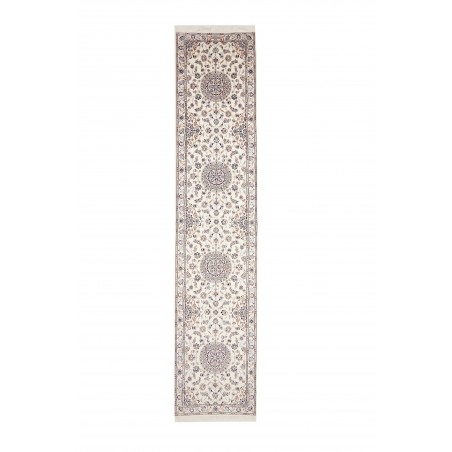Tappeto Nain 6La Persia bianco grigio 85x402