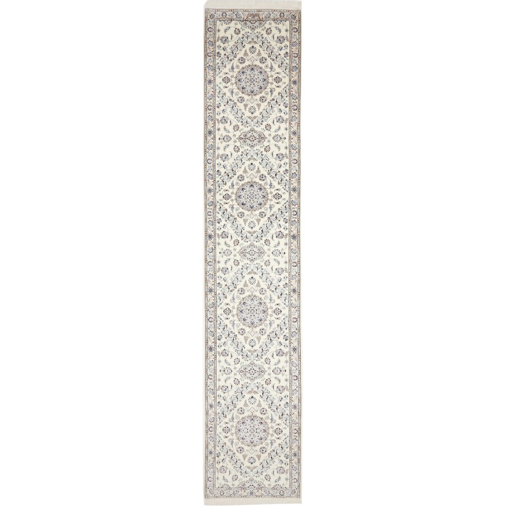 Tappeto Nain 6La Persia bianco 80x422 Tappeto Nain 6La Persia bianco 80x422