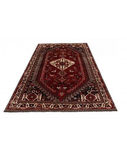 Tappeto Shiraz Persia marrone giallo 160x253