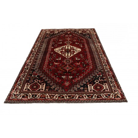 Tappeto Shiraz Persia marrone giallo 160x253