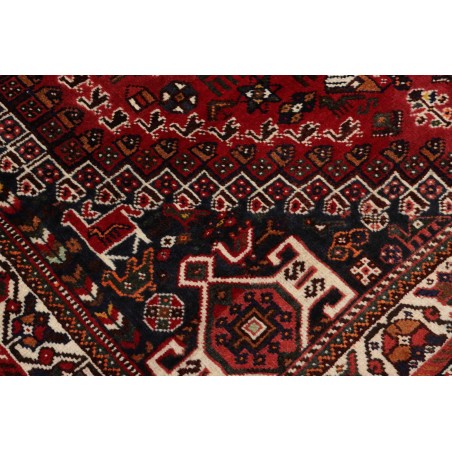 Tappeto Shiraz Persia marrone giallo 160x253