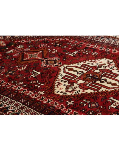 Tappeto Shiraz Persia marrone giallo 160x253