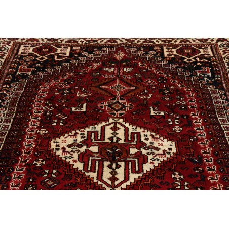 Tappeto Shiraz Persia marrone giallo 160x253