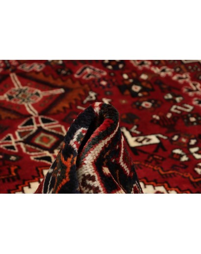 Tappeto Shiraz Persia marrone giallo 160x253
