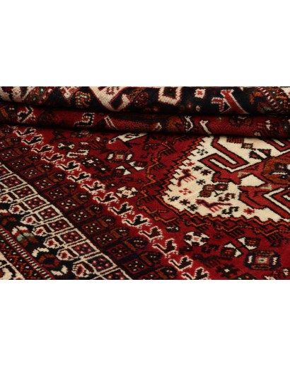 Tappeto Shiraz Persia marrone giallo 160x253