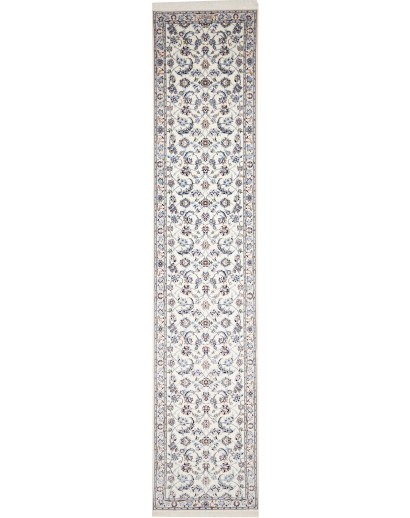 Tappeto Nain 6La Persia bianco grigio 86x437