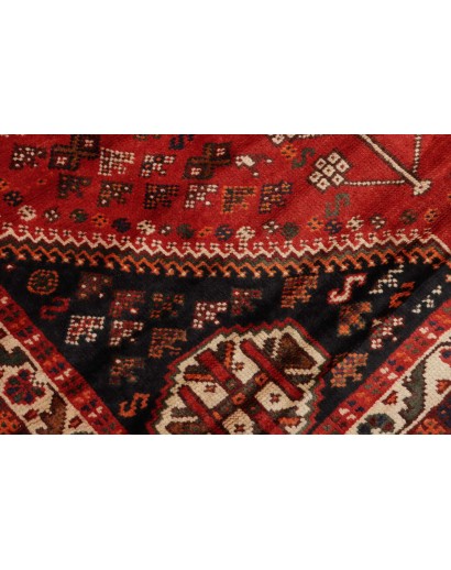 Tappeto Shiraz Persia marrone giallo 152x245
