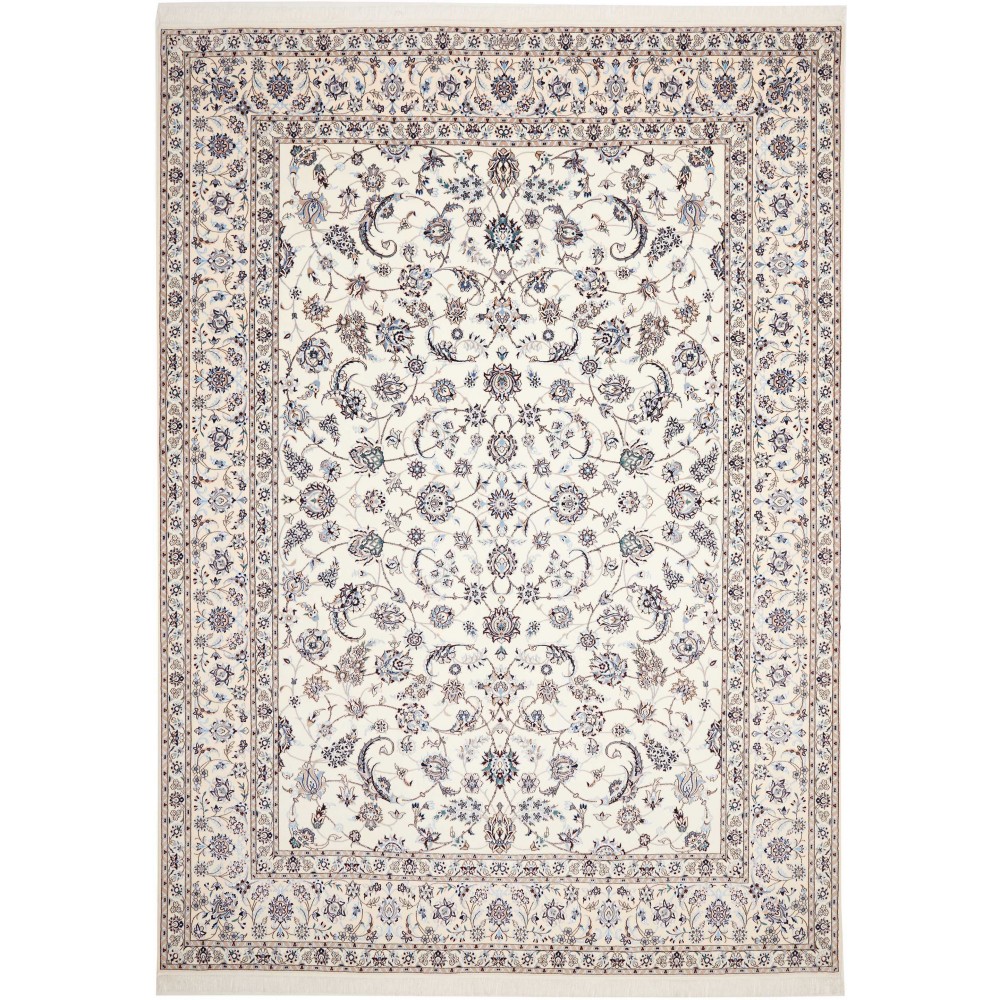Tappeto Nain 6La Persia bianco grigio 258x356 Tappeto Nain 6La Persia bianco grigio 258x356