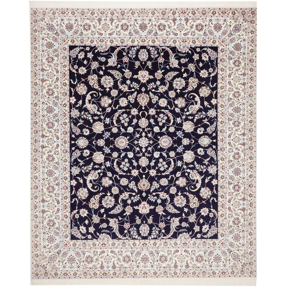 Tappeto Nain 6La Persia grigio blu 253x306 Tappeto Nain 6La Persia grigio blu 253x306