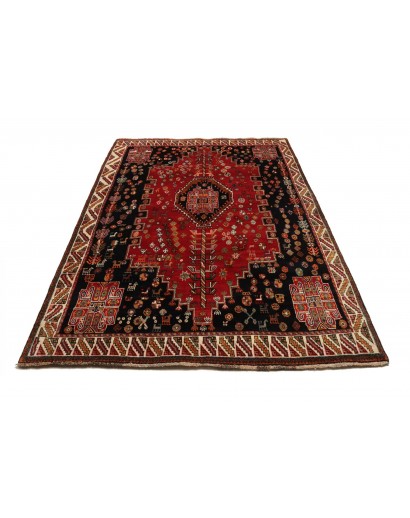 Tappeto Shiraz Persia marrone giallo 170x258