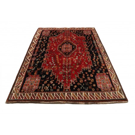 Tappeto Shiraz Persia marrone giallo 170x258