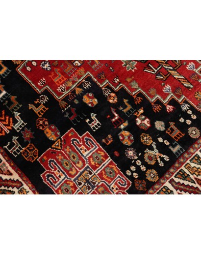 Tappeto Shiraz Persia marrone giallo 170x258
