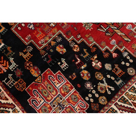 Tappeto Shiraz Persia marrone giallo 170x258