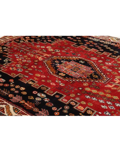 Tappeto Shiraz Persia marrone giallo 170x258