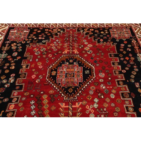 Tappeto Shiraz Persia marrone giallo 170x258