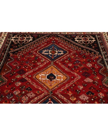 Tappeto Shiraz Fine Persia marrone giallo 162x218
