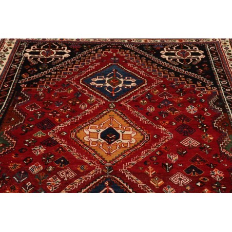 Tappeto Shiraz Fine Persia marrone giallo 162x218