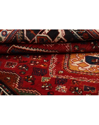 Tappeto Shiraz Fine Persia marrone giallo 162x218