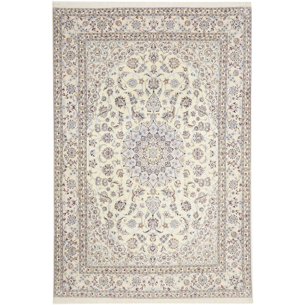 Tappeto Nain 6La Persia bianco 200x295 Tappeto Nain 6La Persia bianco 200x295