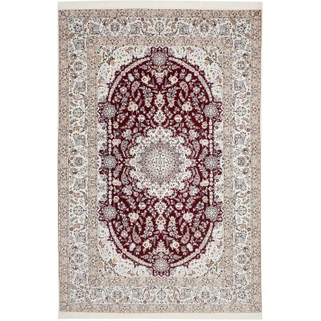 Tappeto Nain 6La Persia bianco azzurro 200x307