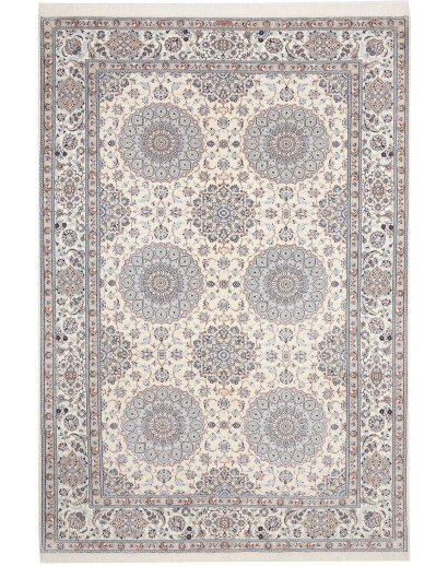 Tappeto Nain 6La Persia bianco grigio 215x317