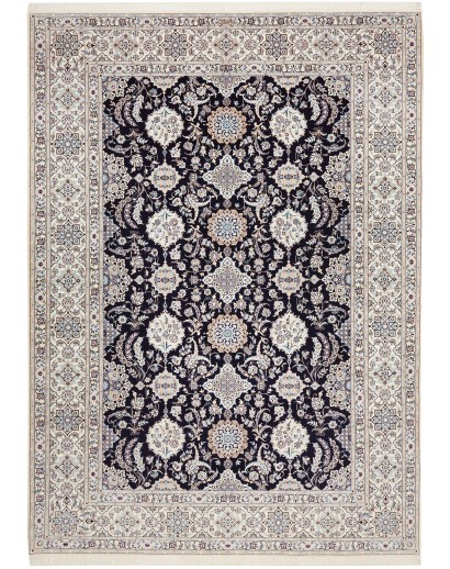 Tappeto Nain 6La Persia bianco blu 219x306