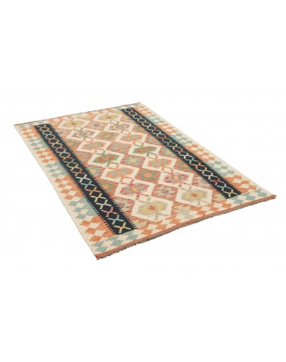 Tappeto Kilim Afghanistan marrone grigio 119x182