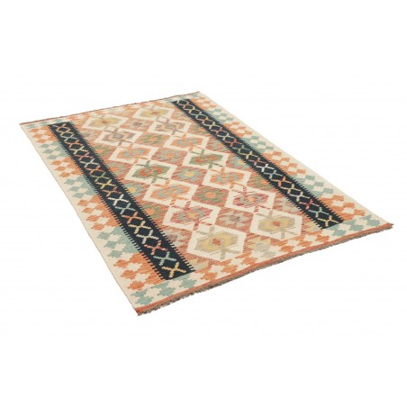 Tappeto Kilim Afghanistan marrone grigio 119x182