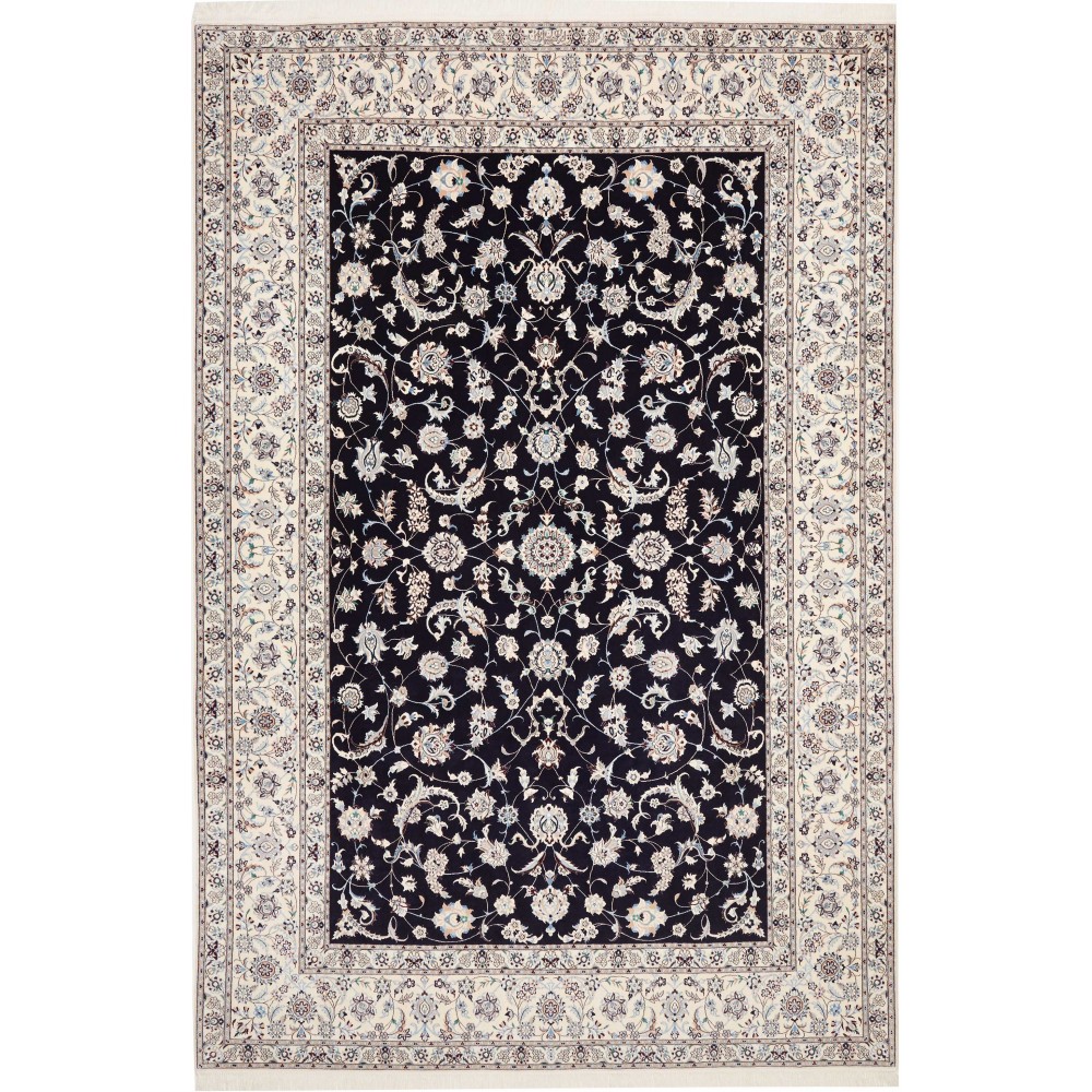 Tappeto Nain 6La Persia blu 205x307 Tappeto Nain 6La Persia blu 205x307