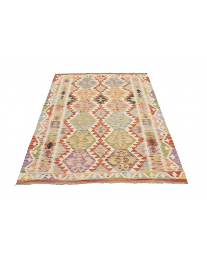 Tappeto Kilim Afghanistan marrone 124x179