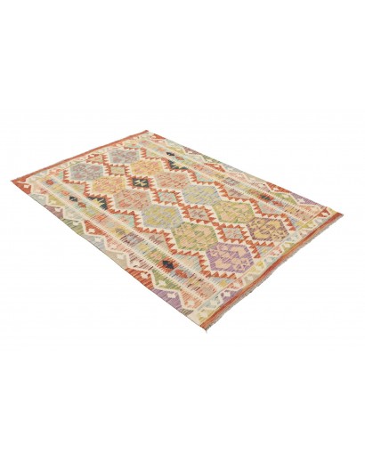 Tappeto Kilim Afghanistan marrone 124x179