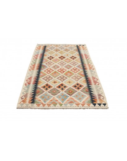 Tappeto Kilim Afghanistan marrone grigio 122x184