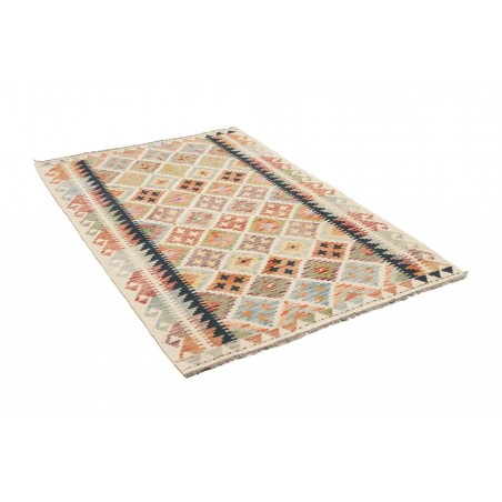 Tappeto Kilim Afghanistan marrone grigio 122x184