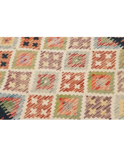 Tappeto Kilim Afghanistan marrone grigio 122x184