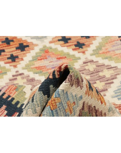 Tappeto Kilim Afghanistan marrone grigio 122x184