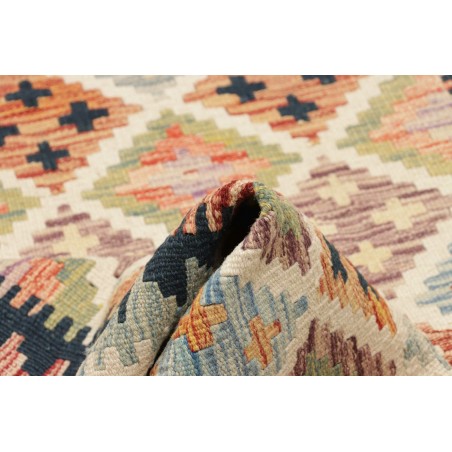 Tappeto Kilim Afghanistan marrone grigio 122x184