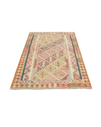 Tappeto Kilim Afghanistan marrone grigio 121x186