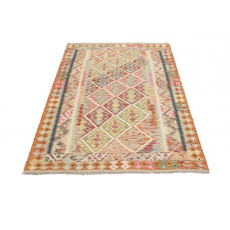 Tappeto Kilim Afghanistan marrone grigio 121x186