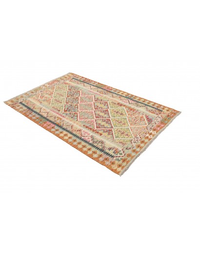 Tappeto Kilim Afghanistan marrone grigio 121x186