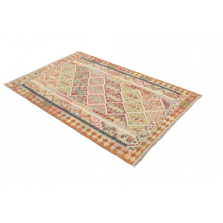Tappeto Kilim Afghanistan marrone grigio 121x186