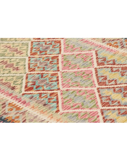 Tappeto Kilim Afghanistan marrone grigio 121x186