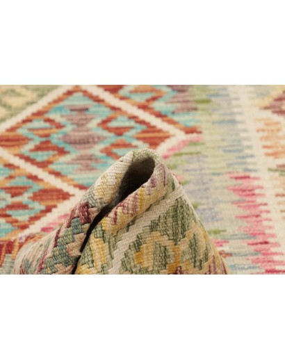 Tappeto Kilim Afghanistan marrone grigio 121x186