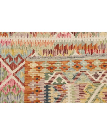 Tappeto Kilim Afghanistan marrone grigio 121x186