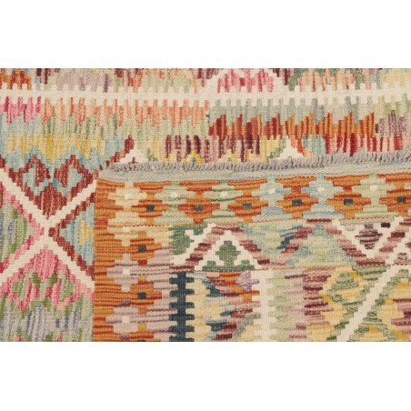 Tappeto Kilim Afghanistan marrone grigio 121x186