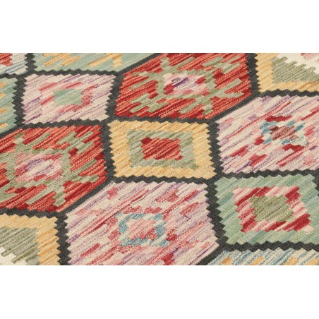 Tappeto Kilim Afghanistan beige giallo 129x181