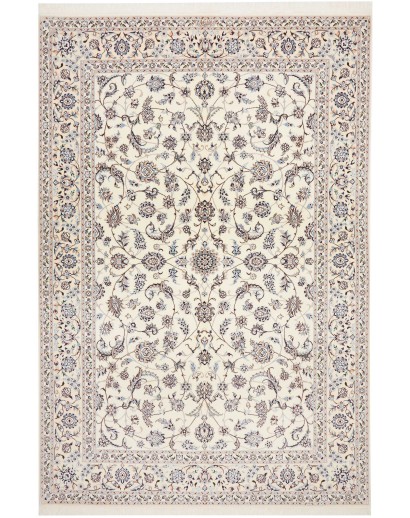 Tappeto Nain 6La Persia bianco grigio 205x302