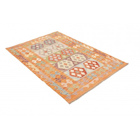 Tappeto Kilim Afghanistan marrone beige 124x183