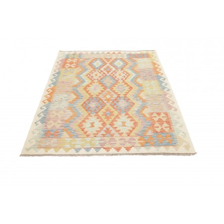 Tappeto Kilim Afghanistan marrone arancione 128x173