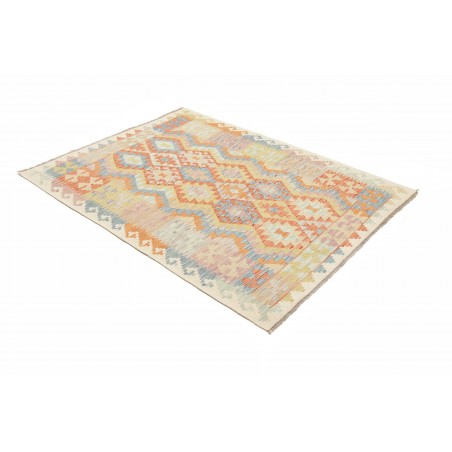 Tappeto Kilim Afghanistan marrone arancione 128x173